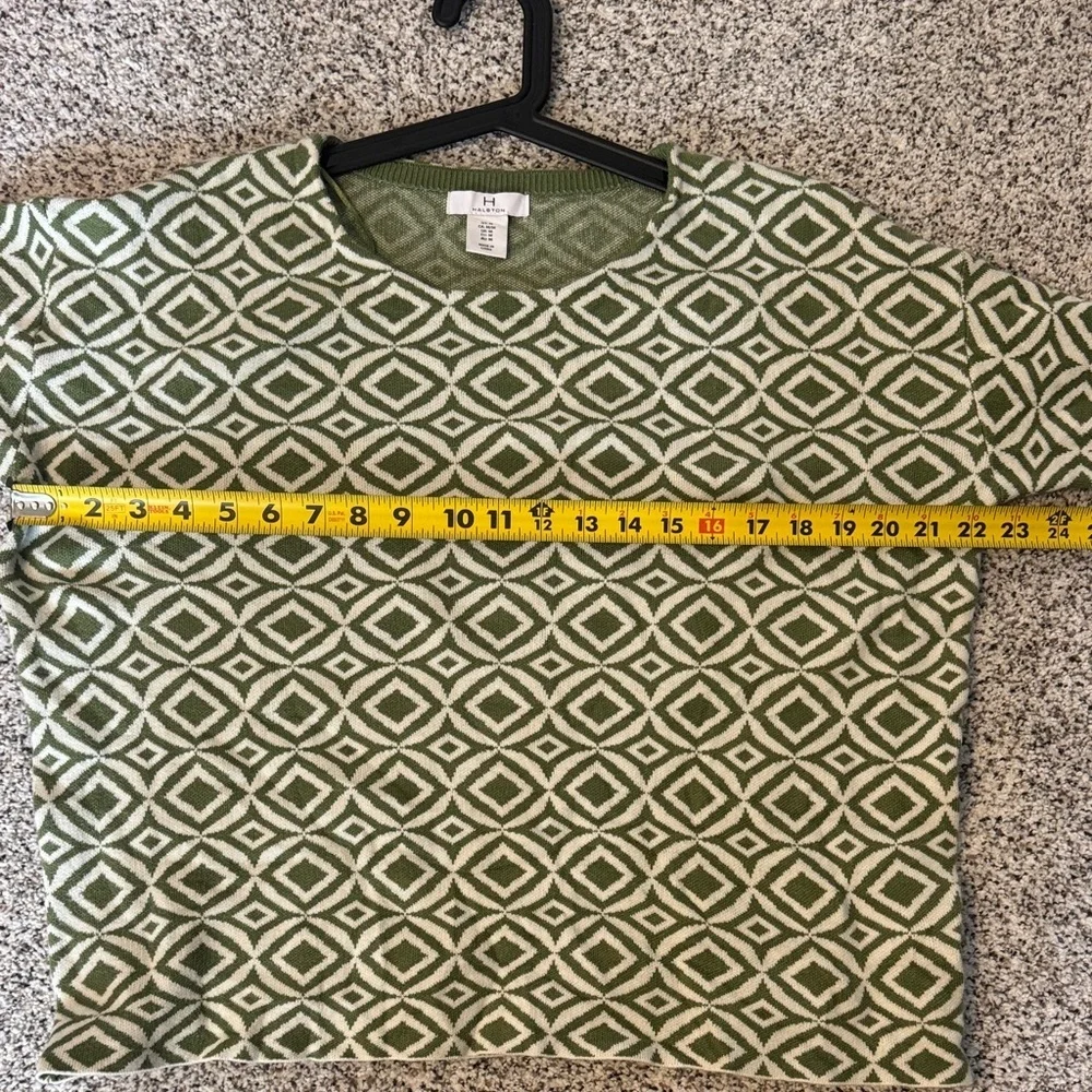 Halston Heritage Olive Knit Sweater